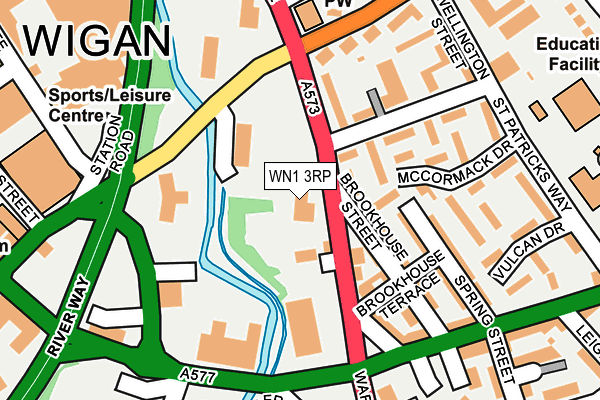 WN1 3RP map - OS OpenMap – Local (Ordnance Survey)