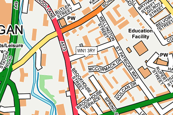 WN1 3RY map - OS OpenMap – Local (Ordnance Survey)