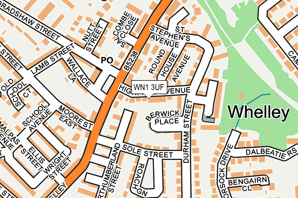 WN1 3UF map - OS OpenMap – Local (Ordnance Survey)