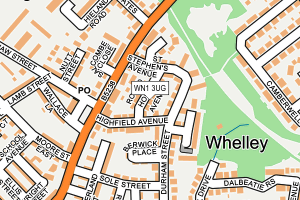 WN1 3UG map - OS OpenMap – Local (Ordnance Survey)