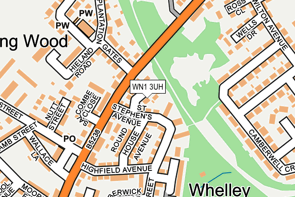 WN1 3UH map - OS OpenMap – Local (Ordnance Survey)