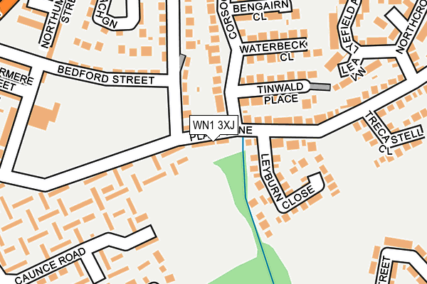 WN1 3XJ map - OS OpenMap – Local (Ordnance Survey)