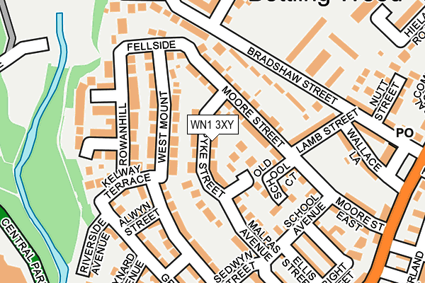 WN1 3XY map - OS OpenMap – Local (Ordnance Survey)