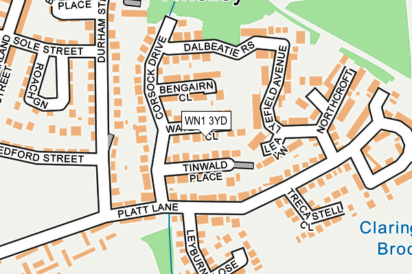 WN1 3YD map - OS OpenMap – Local (Ordnance Survey)