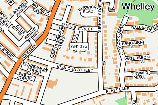WN1 3YG map - OS OpenMap – Local (Ordnance Survey)