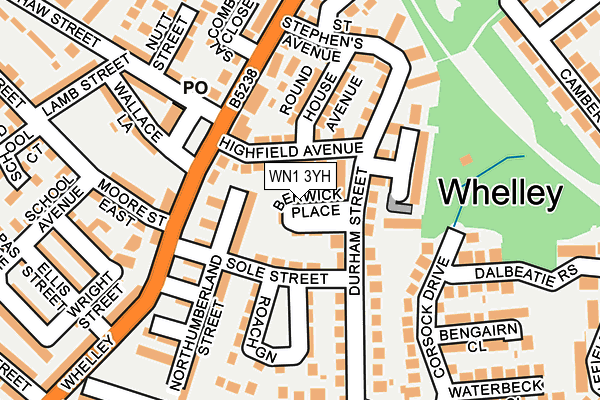 WN1 3YH map - OS OpenMap – Local (Ordnance Survey)