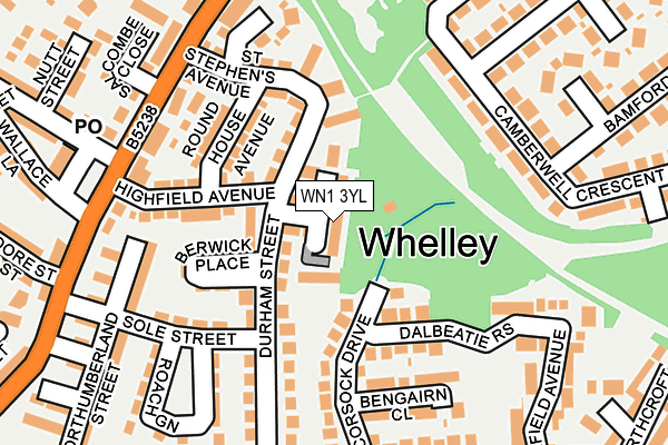 WN1 3YL map - OS OpenMap – Local (Ordnance Survey)