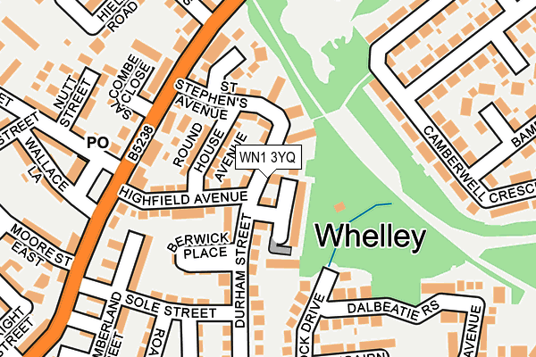 WN1 3YQ map - OS OpenMap – Local (Ordnance Survey)