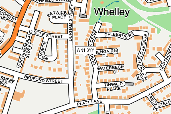 WN1 3YY map - OS OpenMap – Local (Ordnance Survey)