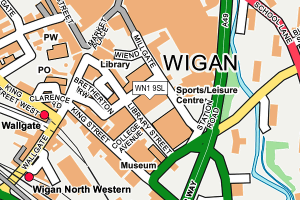 WN1 9SL map - OS OpenMap – Local (Ordnance Survey)