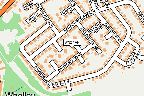 WN2 1AP map - OS OpenMap – Local (Ordnance Survey)
