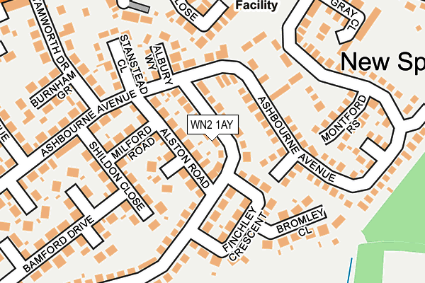 WN2 1AY map - OS OpenMap – Local (Ordnance Survey)