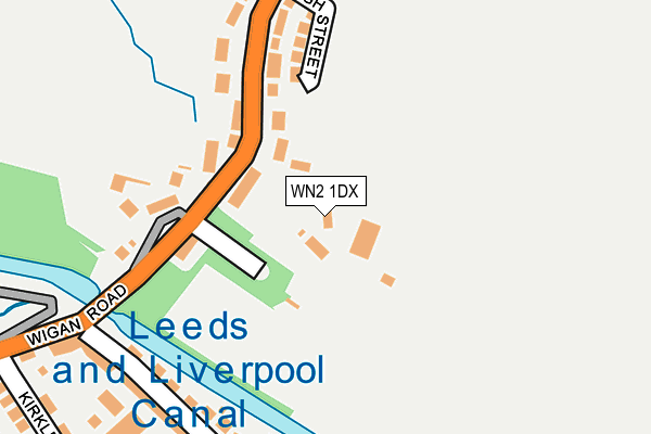 WN2 1DX map - OS OpenMap – Local (Ordnance Survey)