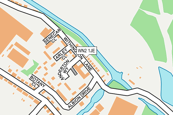 WN2 1JE map - OS OpenMap – Local (Ordnance Survey)