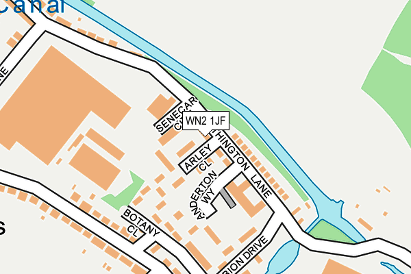 WN2 1JF map - OS OpenMap – Local (Ordnance Survey)