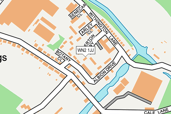 WN2 1JJ map - OS OpenMap – Local (Ordnance Survey)