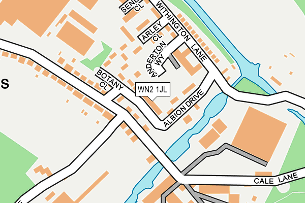 WN2 1JL map - OS OpenMap – Local (Ordnance Survey)