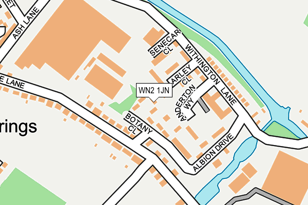 WN2 1JN map - OS OpenMap – Local (Ordnance Survey)