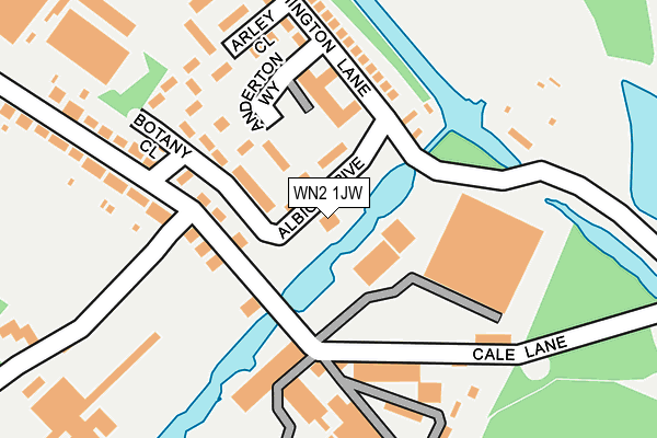 WN2 1JW map - OS OpenMap – Local (Ordnance Survey)