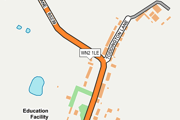 WN2 1LE map - OS OpenMap – Local (Ordnance Survey)