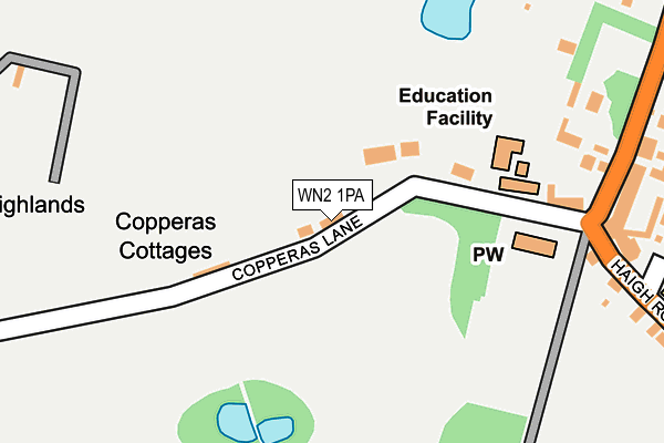 WN2 1PA map - OS OpenMap – Local (Ordnance Survey)