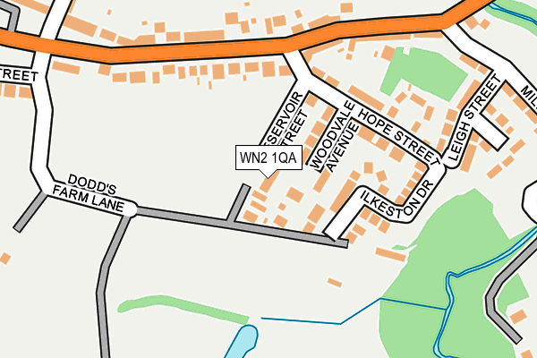 WN2 1QA map - OS OpenMap – Local (Ordnance Survey)