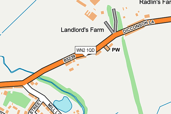 WN2 1QD map - OS OpenMap – Local (Ordnance Survey)