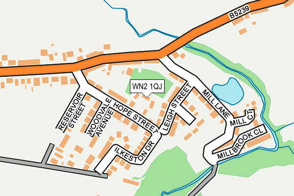 WN2 1QJ map - OS OpenMap – Local (Ordnance Survey)