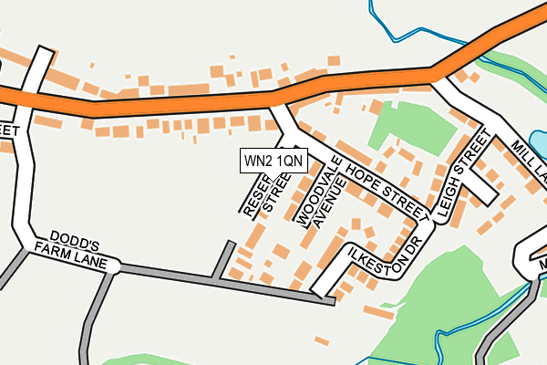 WN2 1QN map - OS OpenMap – Local (Ordnance Survey)