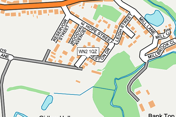 WN2 1QZ map - OS OpenMap – Local (Ordnance Survey)