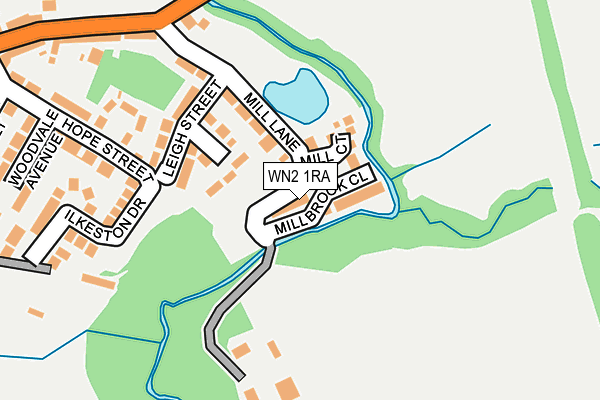 WN2 1RA map - OS OpenMap – Local (Ordnance Survey)