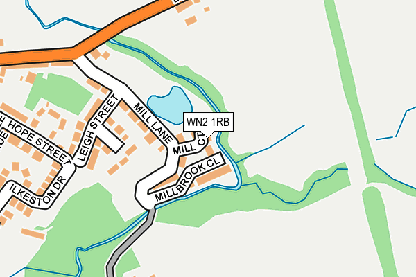 WN2 1RB map - OS OpenMap – Local (Ordnance Survey)