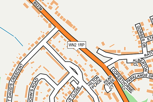 WN2 1RP map - OS OpenMap – Local (Ordnance Survey)