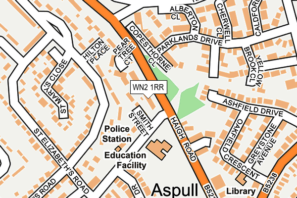 WN2 1RR map - OS OpenMap – Local (Ordnance Survey)