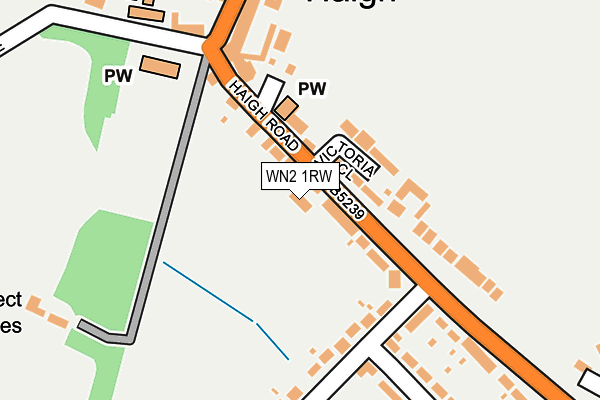 WN2 1RW map - OS OpenMap – Local (Ordnance Survey)