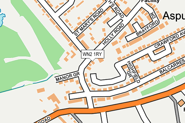 WN2 1RY map - OS OpenMap – Local (Ordnance Survey)
