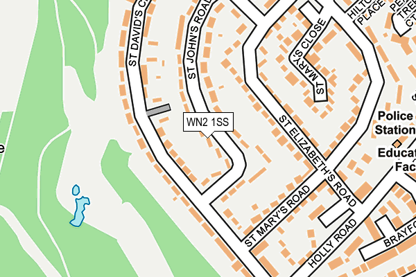 WN2 1SS map - OS OpenMap – Local (Ordnance Survey)