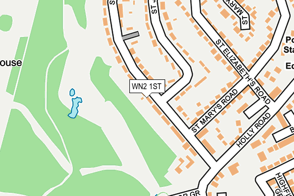WN2 1ST map - OS OpenMap – Local (Ordnance Survey)
