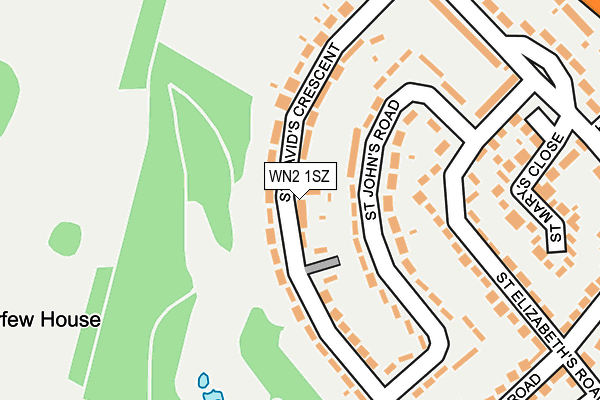 WN2 1SZ map - OS OpenMap – Local (Ordnance Survey)