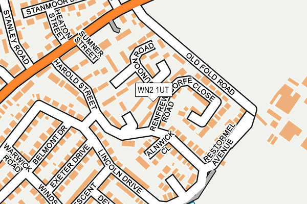 WN2 1UT map - OS OpenMap – Local (Ordnance Survey)