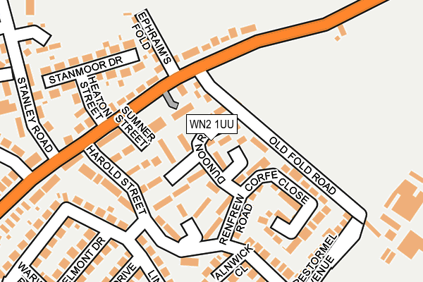 WN2 1UU map - OS OpenMap – Local (Ordnance Survey)