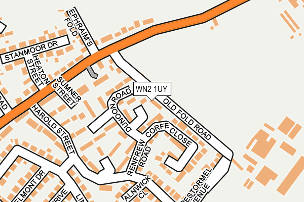 WN2 1UY map - OS OpenMap – Local (Ordnance Survey)