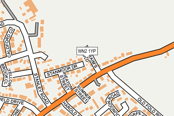 WN2 1YP map - OS OpenMap – Local (Ordnance Survey)