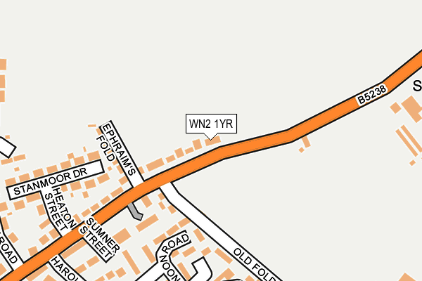 WN2 1YR map - OS OpenMap – Local (Ordnance Survey)