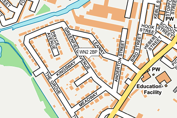 WN2 2BP map - OS OpenMap – Local (Ordnance Survey)