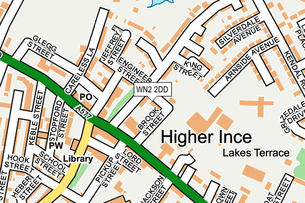 WN2 2DD map - OS OpenMap – Local (Ordnance Survey)