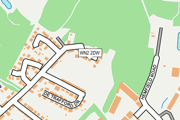 WN2 2DW map - OS OpenMap – Local (Ordnance Survey)