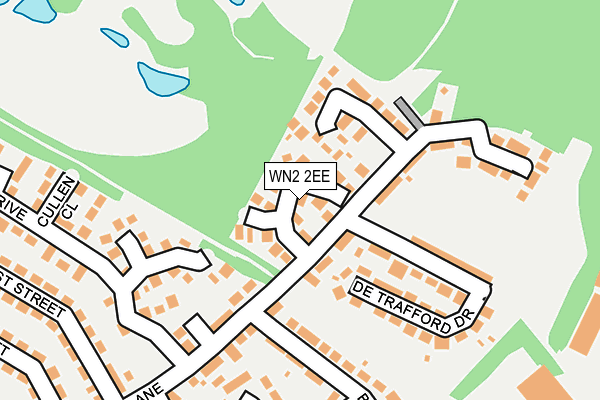 WN2 2EE map - OS OpenMap – Local (Ordnance Survey)