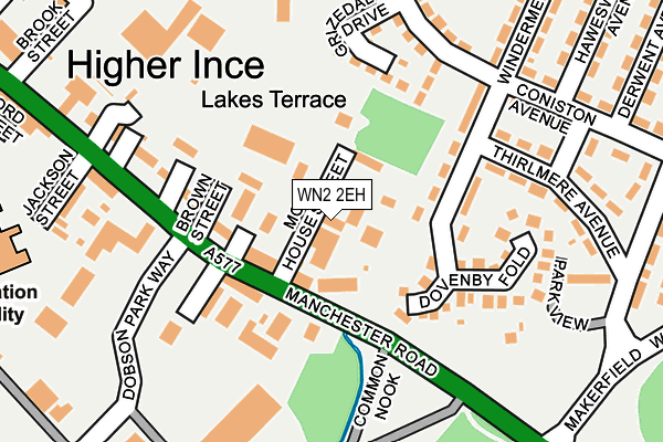 WN2 2EH map - OS OpenMap – Local (Ordnance Survey)