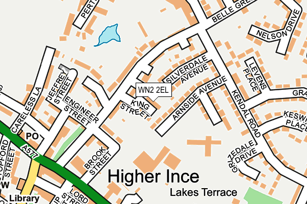 WN2 2EL map - OS OpenMap – Local (Ordnance Survey)